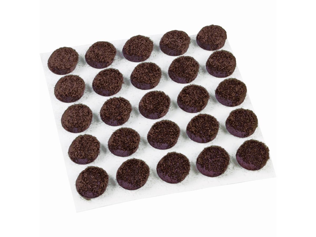 3/8-Inch Self-Adhesive Felt Furniture Pads, 75-Pack, Brown