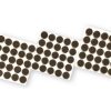 3/8-Inch Self-Adhesive Felt Furniture Pads, 75-Pack, Brown