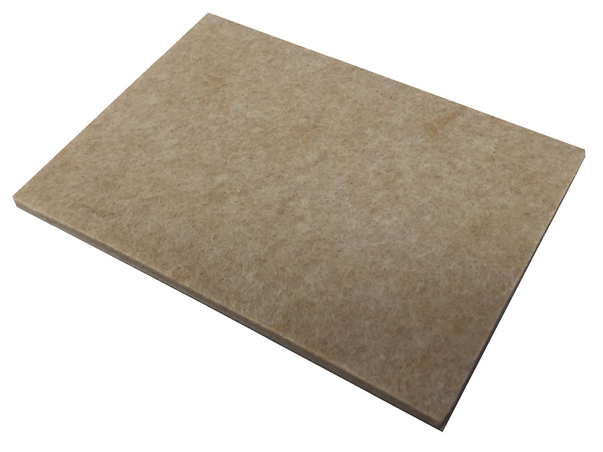 4-1/4-Inch x 6-Inch Heavy Duty Self-Adhesive Felt Furniture Pads, 2-Pack