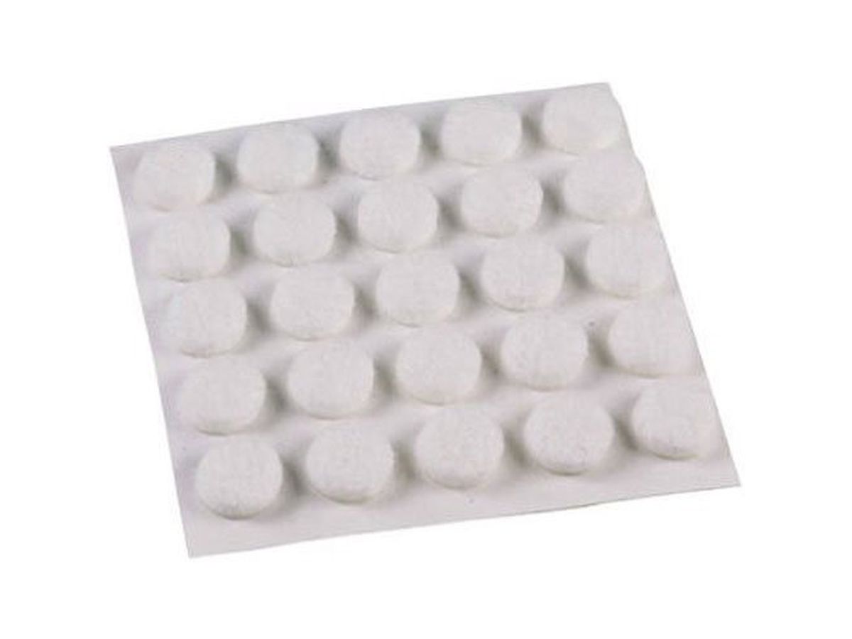 3/8-Inch Self-Adhesive Felt Furniture Pads, 75-Pack, White