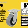 5 pouces Thermoplastique Swivel Caster, 450-lb Capacité de charge