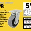 5 pouces Thermoplastique Swivel Caster, 450-lb Capacité de charge