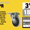 3 pouces Thermoplastique Swivel Caster, 180 lb Capacité de charge