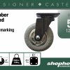 5 pouces Lisse Designer Caster, Chrome Spokes