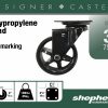 3 pouces Mag Designer Casters, Bling noir