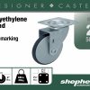 2 pouces Soucoupe Designer Casters, Petite aluminium