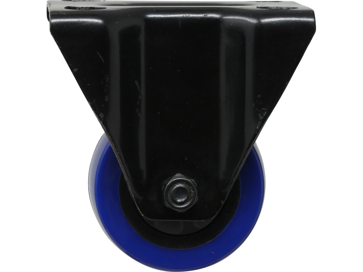 2-inch Black & Blue TPU Rigid Caster