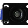 Caster pivotant noir et bleu de 2 pouces