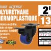 2 pouces Noir et Bleu TPU Swivel Castger avec frein de verrouillage total