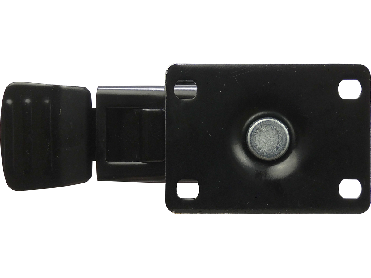 3-inch Black & Blue TPU Swivel Caster with Total Lock Brake